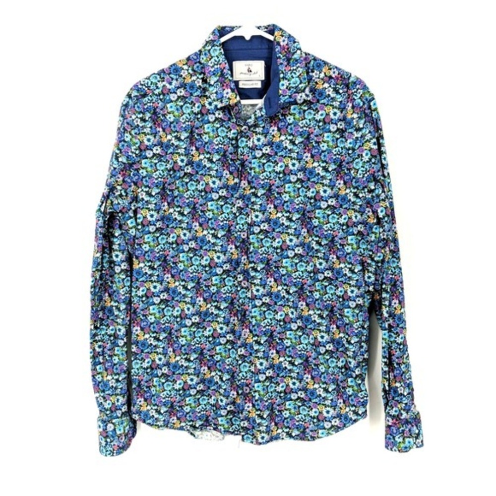 Faro Yachting Club Regular Fit Floral Button Front Shirt Multicolor Men's Size L